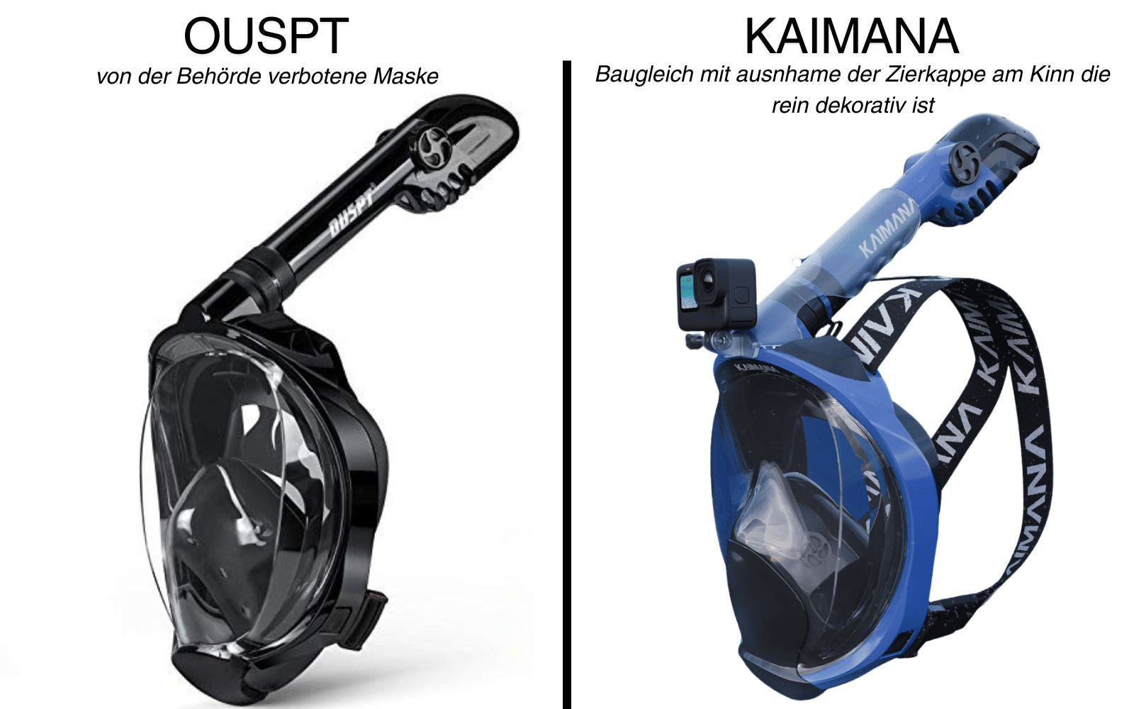 Kaimana, eine tödliche Schnorchelmaske
