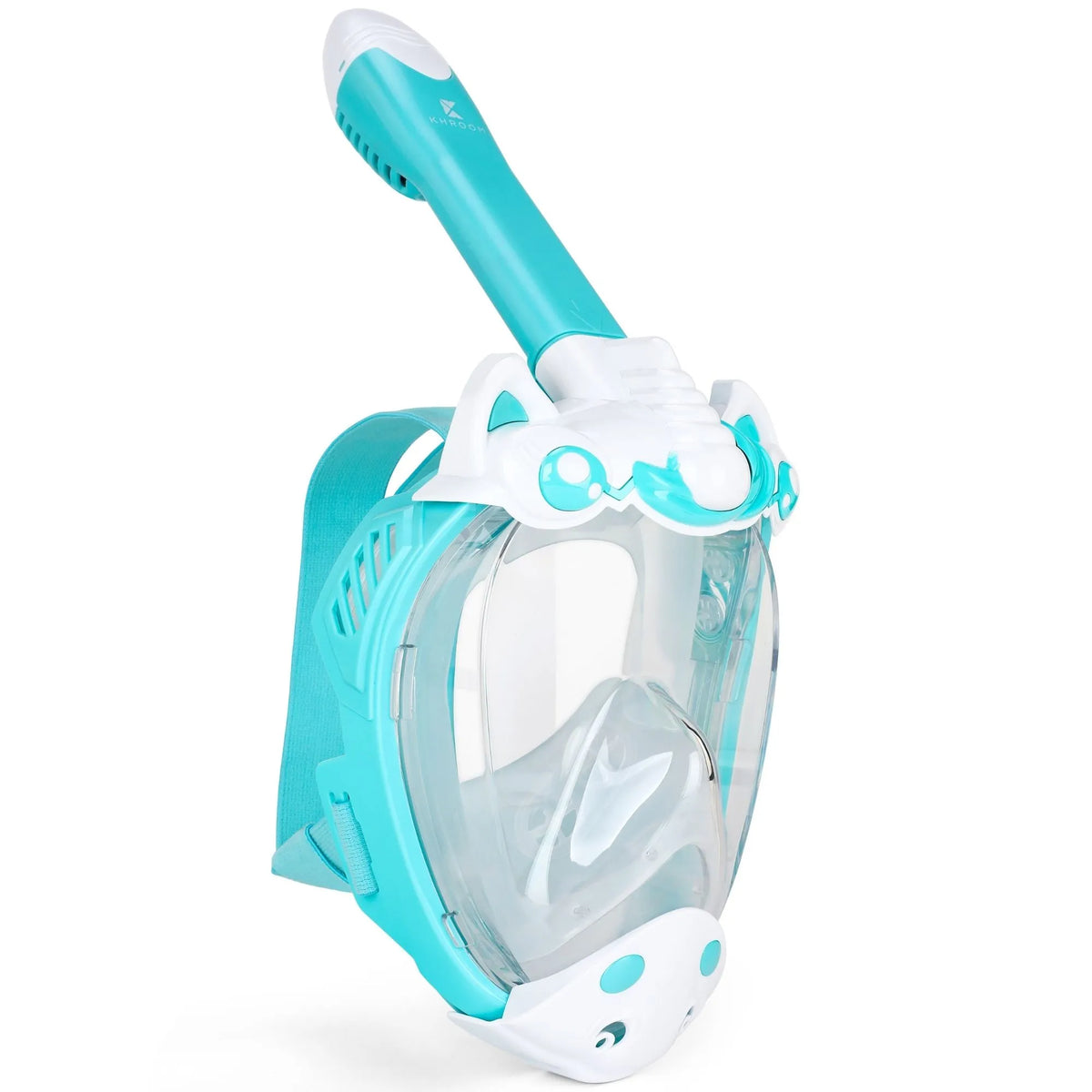 Kinder Schnorchelmaske Seaview Kids Einhorn Türkis – Vollgesichtsmaske für Kinder von 3 bis 10 Jahren von Khroom