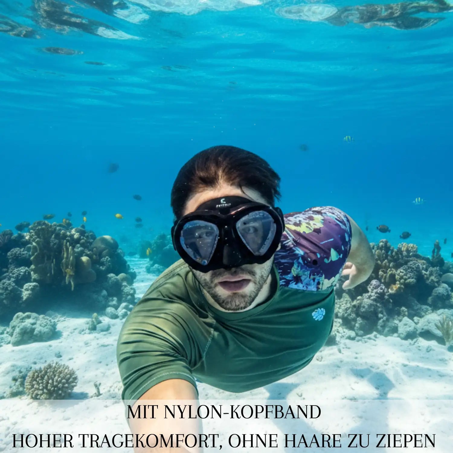 Masque de plongée avec fonction d'essuyage