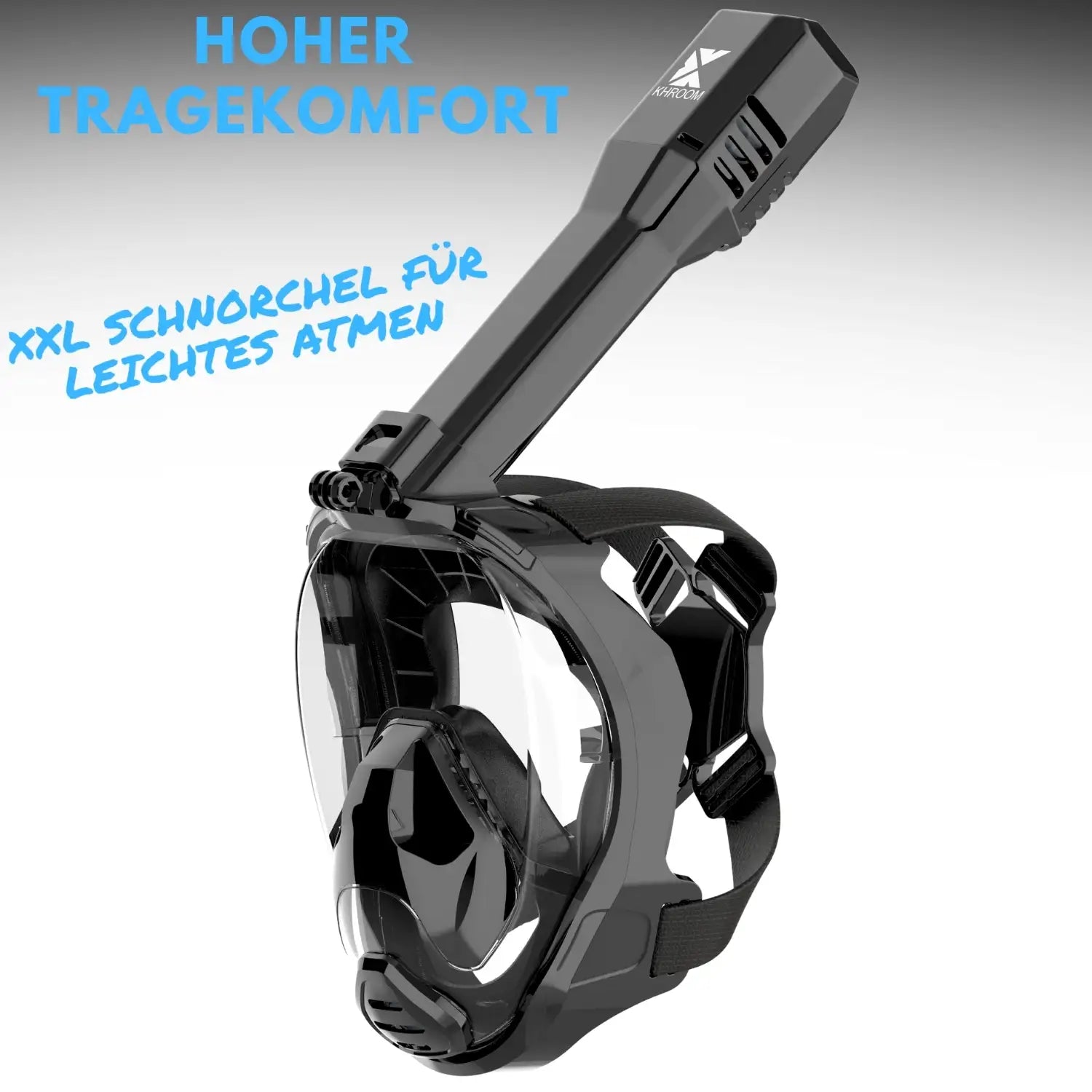 Seaview Pro Plus mit Nackenkissen - Schwarz