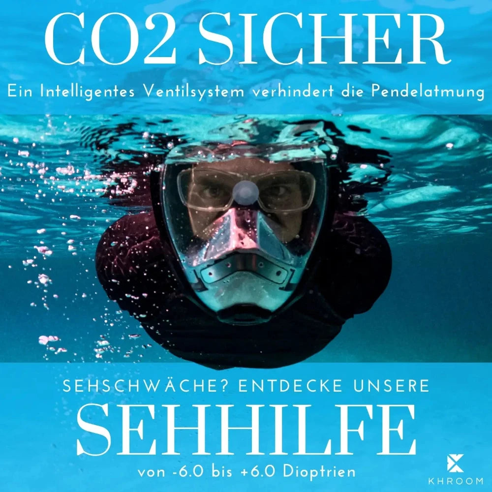 SeaviewPro Schnorchelmaske Brillenglaeser