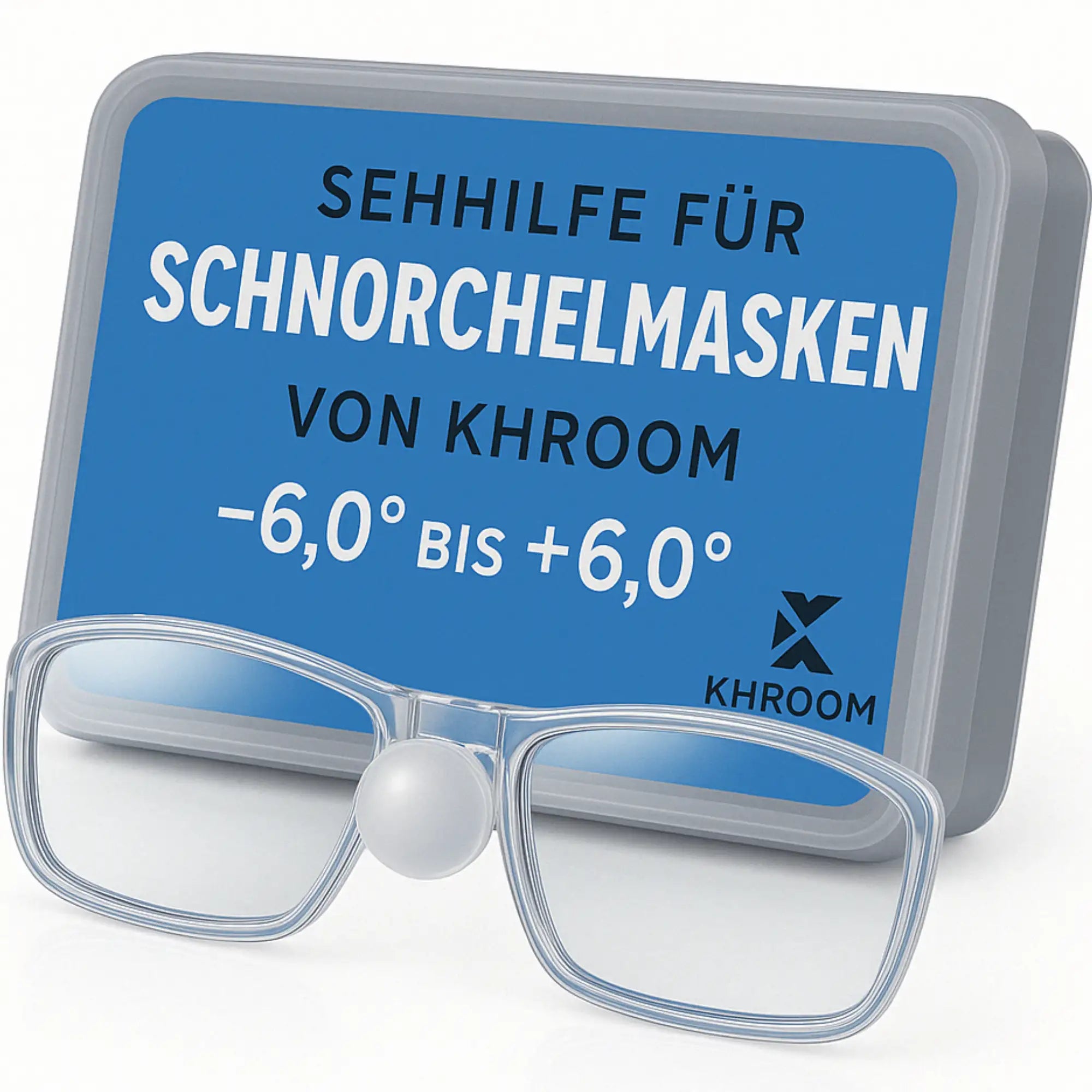Masques de snorkeling avec verres correcteurs de -6.0 à +6.0 dioptries