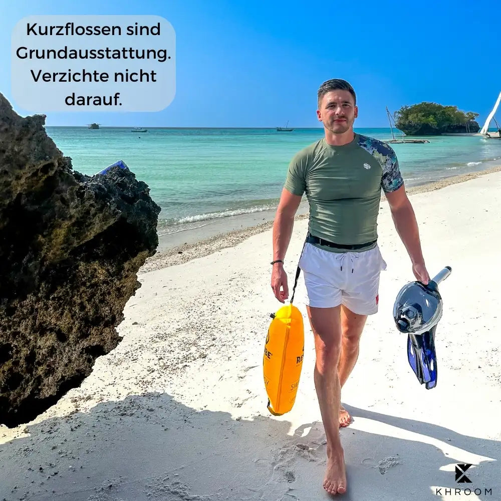 kurze Flossen Khroom Schnorchelausruestung