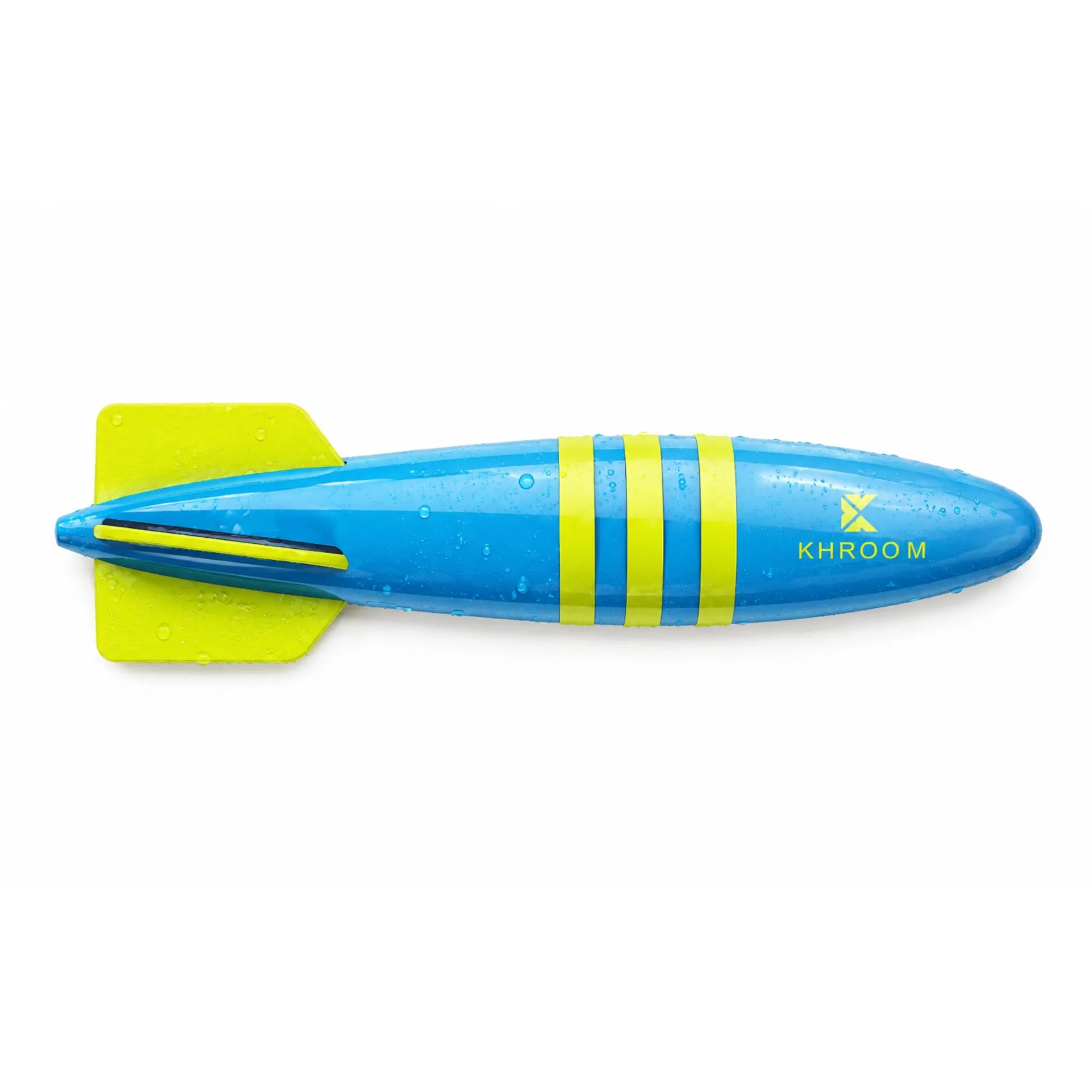 Khroom Torpedo Tauchspielzeug in Blau-Gelb – Unterwasser-Poolspielzeug für die ganze Familie