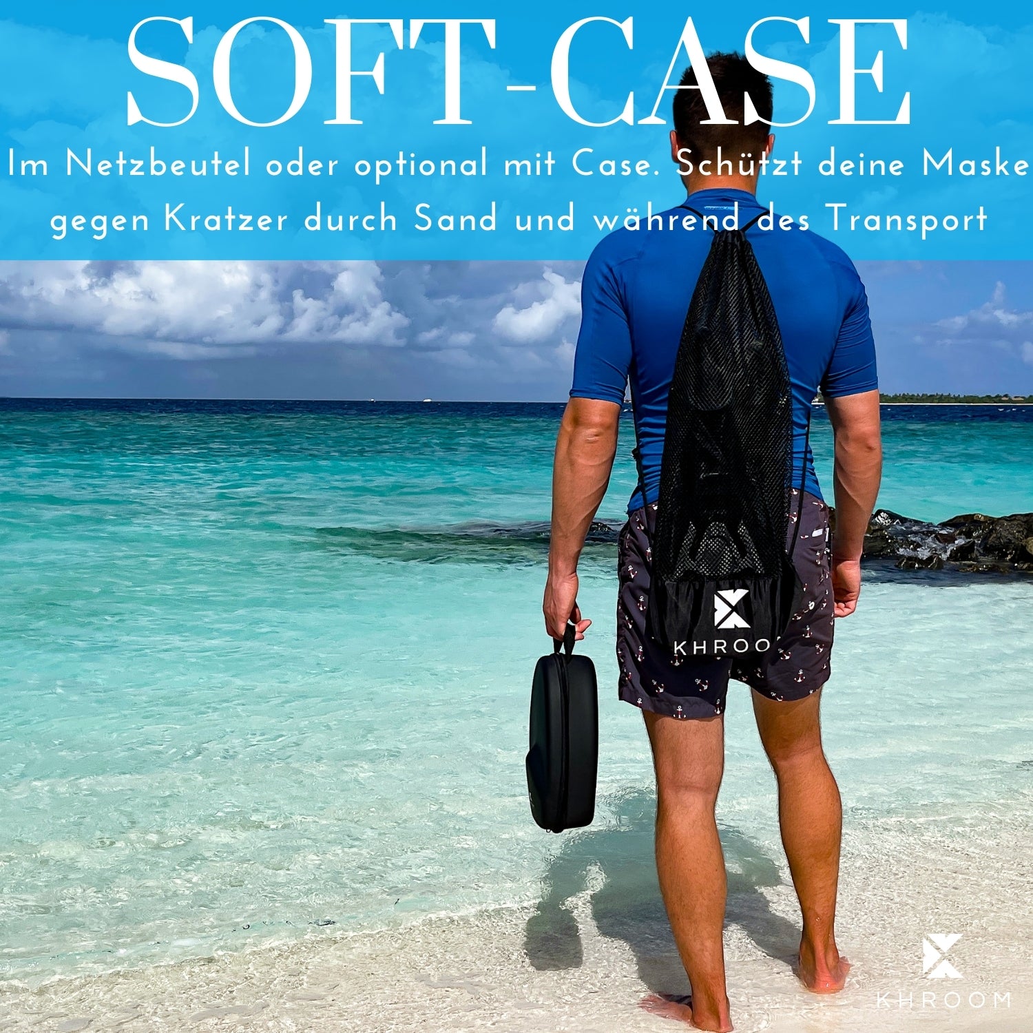 Schnorchelmaske Seaview X mit Soft-Case - CO2 sicher