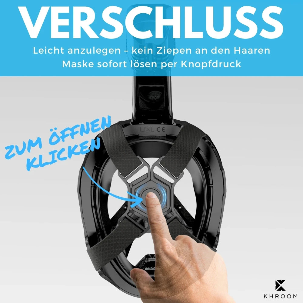 Khroom Seaview Pro Plus Schnorchelmaske Schnellverschluss