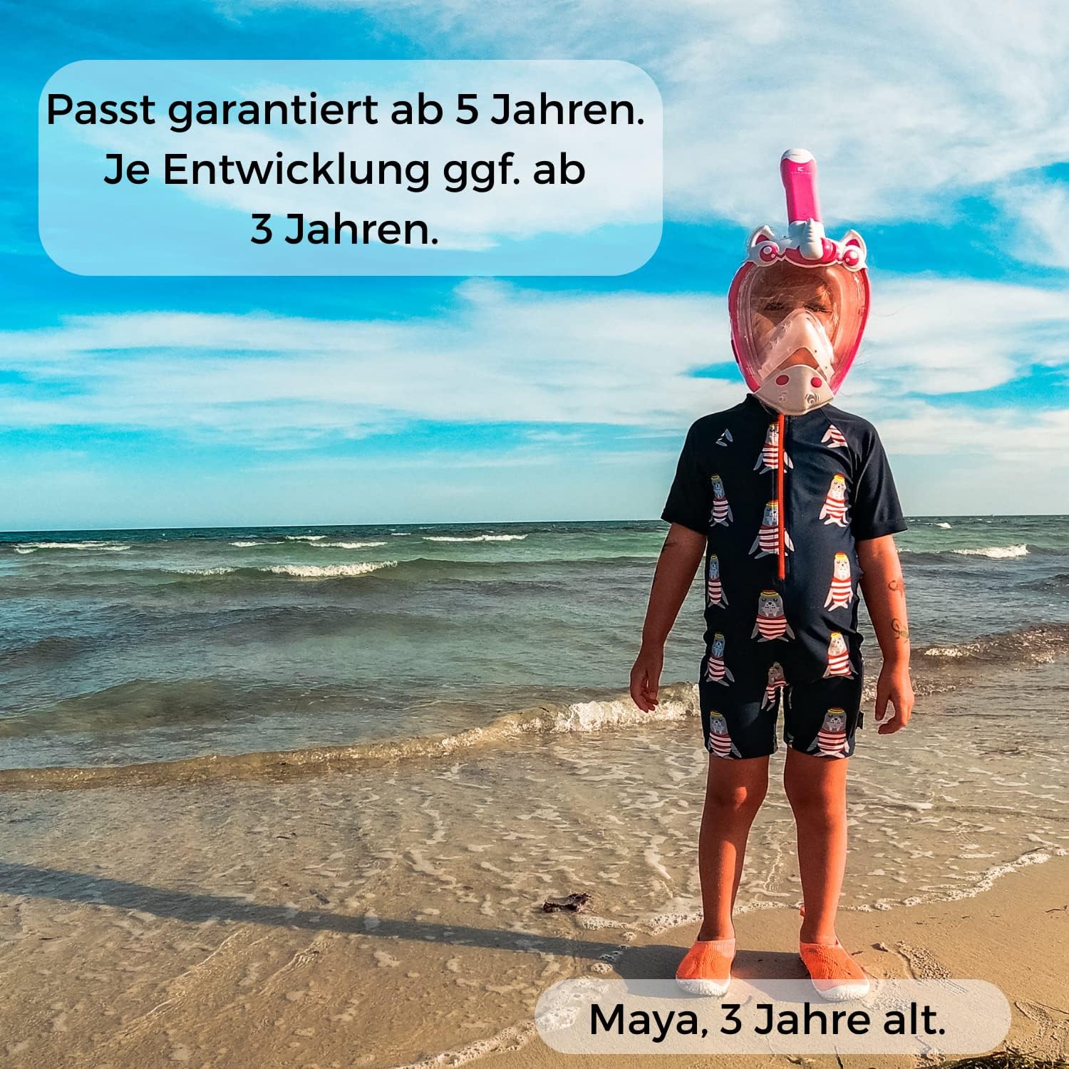 Masque de plongée pour enfants - Testé et approuvé par le TÜV