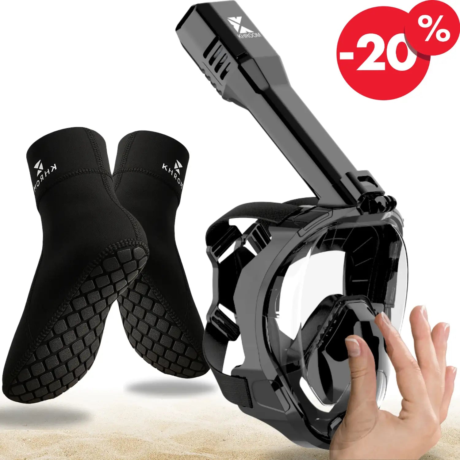 Seaview Pro Plus avec chaussettes en néoprène – Noir