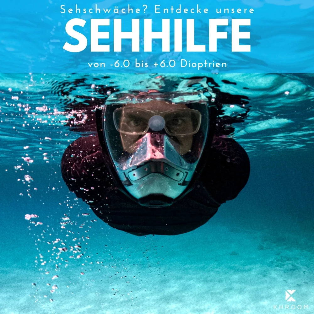 SeaviewPro Schnorchelmaske Brillenglaeser