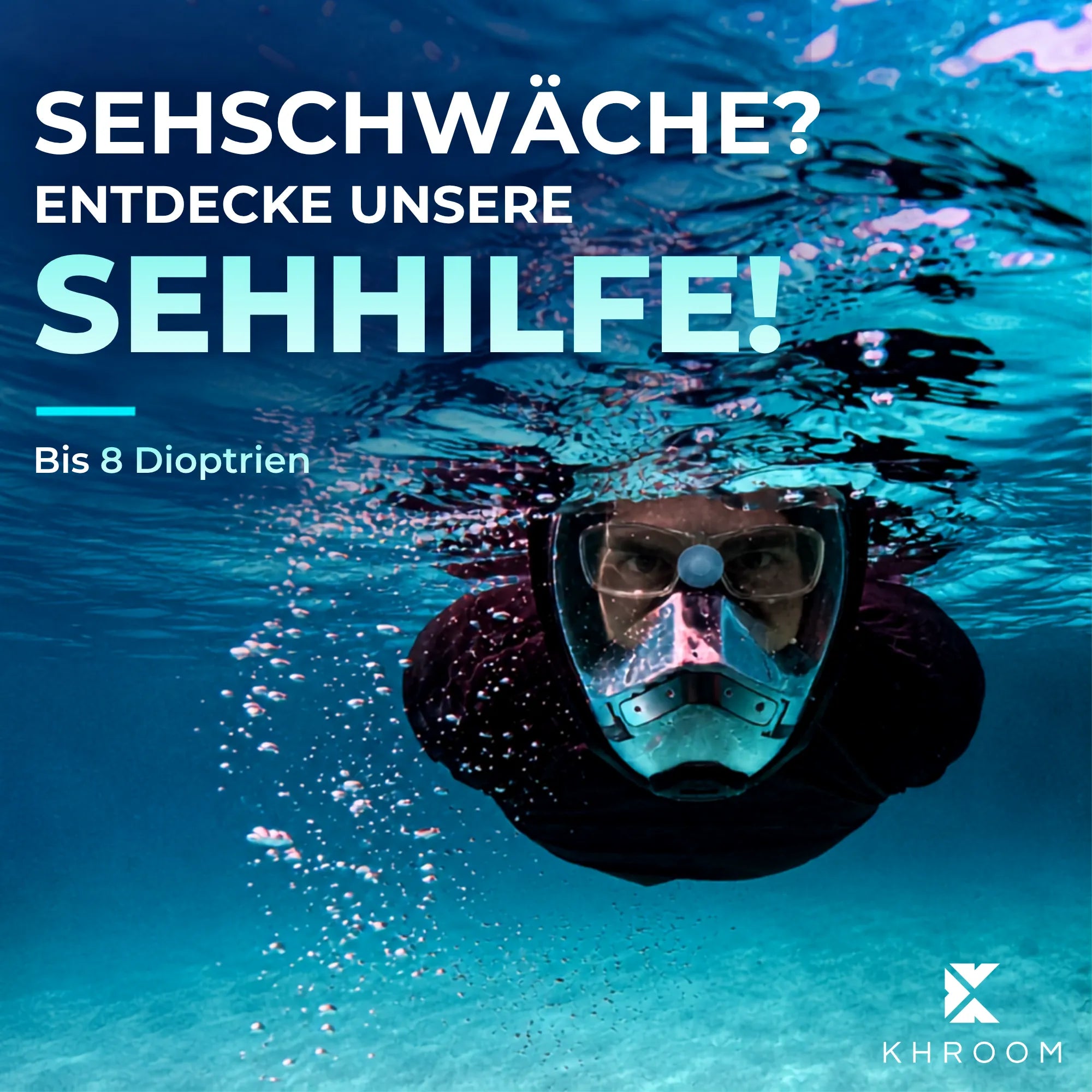 SeaviewPro Schnorchelmaske Brillenglaeser