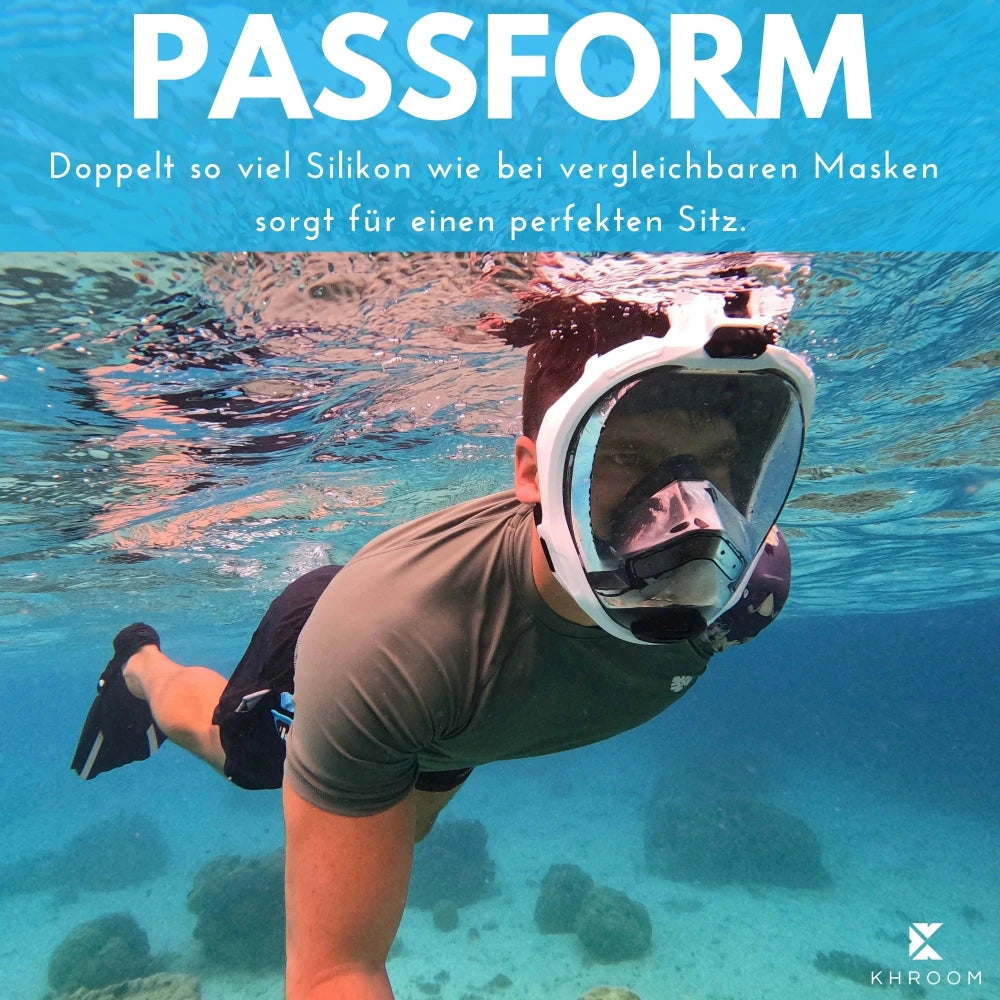 SeaviewPro Schnorchelmaske Passform